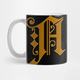 Golden Letter A Mug